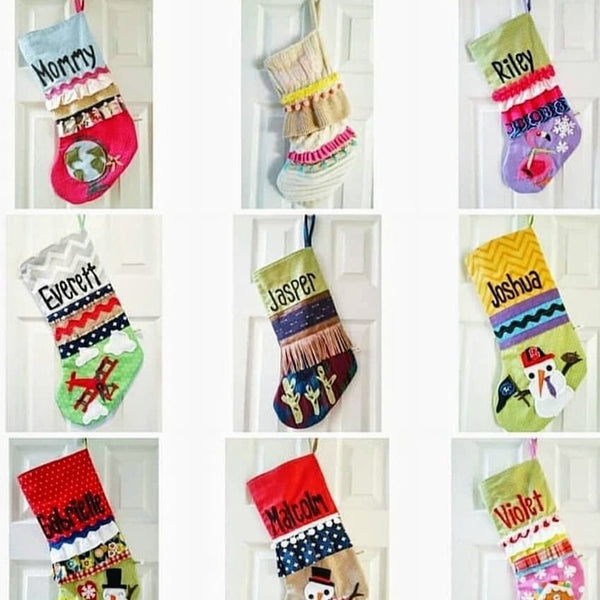 PRE-ORDER Custom Hand Made Personalized Christmas Stocking