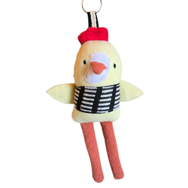 Mini Charles Chicken Bag Charm / Spring Edition