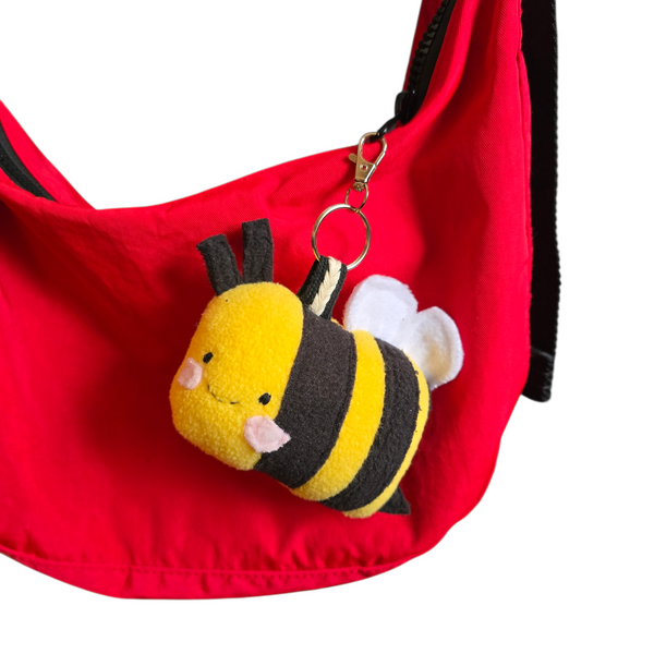 Mini Bumblebee Bag Charm / Valentine Edition
