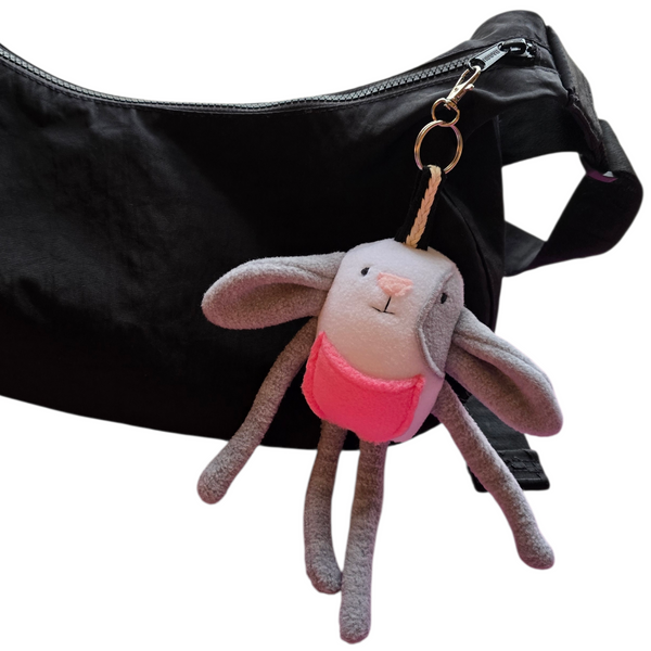 Mini Emma Bunny Bag Charm / Valentine Edition